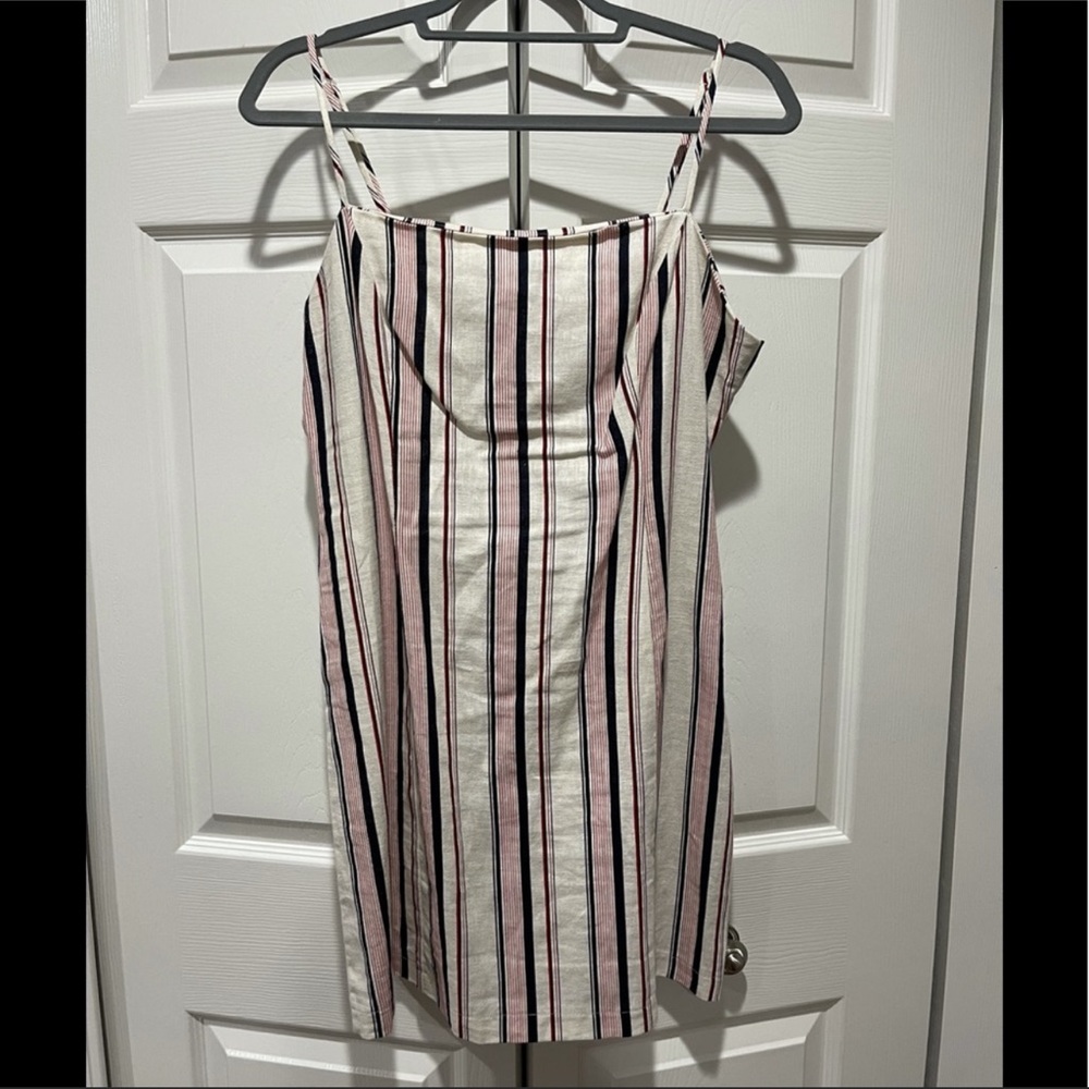 All in Favor Red White and Blue Striped Mini Dress